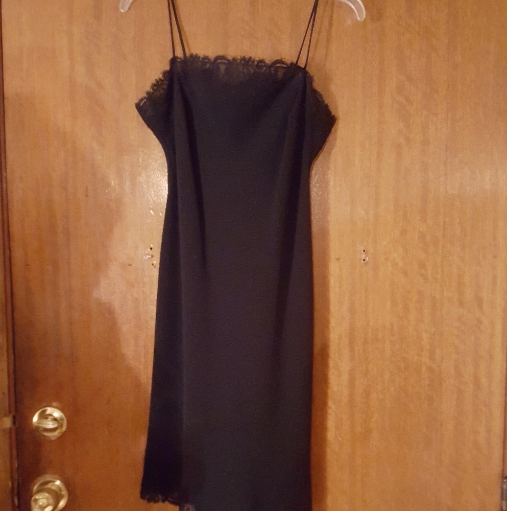 A sexy black dress